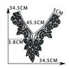 Blanco y negro I poliéster Espina bordado hueco con forma de cuello encaje de costura DIY decorativo cheongsam vestido accesorios para ropa accesorios
