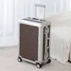Exportar a Alemania Aleación de Aluminio y Magnesio Maleta de Viaje de 20 pulgadas Equipaje de Mano Carrito de Negocios Resistente y a Prueba de Caídas para Hombres y Mujeres