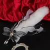 Zorro Arco Metal Anal Desmontable Erótico Sm Juguete Juego de Rol Felpa Cola de Dos Colores