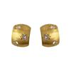 Brincos de arco fosco escovado minimalista design de nicho brincos de zircônia estrela masculinos de luxo brincos de moda para todos os gostos