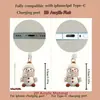 Adornos Colgantes Decorativos, Tapón Antipolvo para Teléfono Móvil, Tipo-C 2D Acrílico con Forma de Gato Lindo Pieza Plana de Interfaz