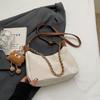 Bolsa Tote Casual da Moda Estilo Coreano Ins Feminina Nova Moda Outono e Inverno Simples Versátil Grande Capacidade Bolsa de Ombro