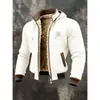 Chaqueta con capucha de forro polar engrosado, nueva popular europea y americana para otoño e invierno, sudadera con capucha tipo gofre que favorece la figura, transfronteriza para hombre