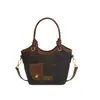 Bolsa Cesta de Verduras Portátil Transfronteriza para Mujer 2026 Nueva Elegante Versátil Bolso de Hombro Único Bolso Cruzado de Cubo Retro de Moda
