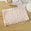 Top Tubinho de Renda de Peça Única com Lindo Detalhe nas Costas para Meninas e Estudantes Sem Aro para Esportes Roupa Íntima e Roupa Externa Íntimos para Mulheres