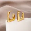 Los Pendientes de Acero Titanio Chapado en Oro de 18K de Trébol de Cuatro Hojas Más Populares de Moda de Amazon para Mujer, Pendientes Versátiles Elegantes Que No Se Desvanecen