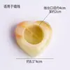 Portavelas Quemador de Incienso Adorno de Jade Afgano Natural Cubo de Jade Pie Tallado en Forma de Corazón Portavelas Quemador de Incienso Mayoreo