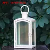 Ornamento Suporte de Vela Romântico Vintage de Ferro Forjado Estilo Europeu, Lanterna de Chão à Prova de Vento, Suporte de Vela, Adereços de Casamento, Lanterna Guia de Caminho