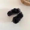 Grampo Banana Fofo Nuvem de Organza Suave Estilo Coreano para Rabo de Cavalo Alto Prendedor Torcido para um Look Estiloso na Parte de Trás da Cabeça Presilha para Meio Preso