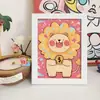 Pintura de Diamantes para Niños al por Mayor Pintura de Pegar Pegatinas de Diamantes con Marco de Fotos Paquete de Materiales Hechos a Mano DIY Mampostería Completa de Diamantes de Dibujos Animados