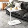 Mesa Lateral Móvel Luxo Acessível Italiano Mesa de Centro Pequena Armário Lateral para Sofá de Apartamento Pequeno Mesa de Cabeceira Simples Mini Mesa Pequena