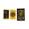 Baralho de Tarot Dourado Waite Carta de Tarot Tarot Impressão Colorida Carta de Tarot PVC Impermeável Jogo de Mesa de Tarot Toalha de Mesa