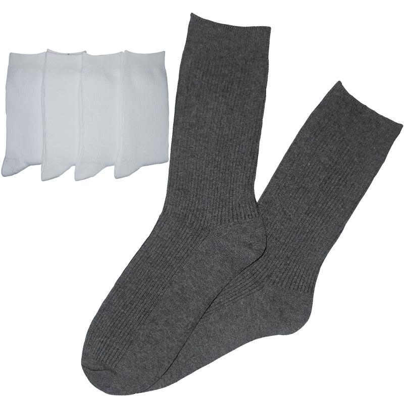 纯色商务棉袜子
