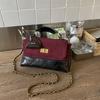 Bolso Cuadrado Pequeño Acolchado con Cadena Super Popular Transfronterizo de Nicho para Mujer 2025 Nuevo Versátil Casual de Mano para Hombro Cruzado