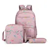 Mochila para meninas do ensino fundamental, versão coreana, leve, adequada para meninas do ensino fundamental das séries três, quatro, cinco e seis, à prova d'água, grande capacidade, multicamadas