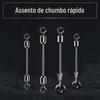 Aohu Bulk Cabeça Dupla Giratória Chumbo Assento de Couro Metal Chumbo Rápido Assento de Couro Chumbo Couro Giratório Conector Pino Rápido