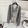 Bufanda de hilo transfronteriza europea y americana con letra H, moderna y a la moda, cálida y gruesa, con borlas largas, chal de doble cara y calentador de cuello