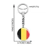 Llavero de gema de tiempo de bandera nacional de la OTAN Estados Unidos Reino Unido Francia Alemania joyería llavero colgante