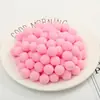 3cm 10 Piezas Por Paquete Bolas Blancas de Pelo de Alta Elasticidad Bolas de Pelo Pequeñas Coloridas de Poliéster Accesorios de Bolas de Felpa de Poliéster para Manualidades