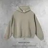 Cai Xiang Island Sudadera con Capucha Pesada de Algodón Puro para Hombre Primavera y Otoño 430g Conjunto de Sudadera y Pantalones Oversize Unisex Moda Urbana