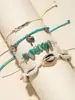 Pulsera Combinación Venta Caliente Transfronteriza de Amazon Pulsera de Ola Tejida con Cera Bohemia Traje