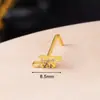 Moda Joker Nuevo Anillo de Nariz de 7 Barras Mariposa Luna Aro de Nariz Aro de Cartílago de Oreja Acero Inoxidable Barra en L Perforación de Nariz de Moda