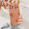 Funda de teléfono de hoja de arce de otoño pintada a mano más vendida transfronteriza, funda protectora mate para iPhone 17, funda suave de silicona para Apple 18pm