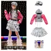 Ropa de Baile Jazz para Niñas Hip-Hop Genial y Guapo Traje de Street Dance para Niña Moda Ropa de Jazz para Escenario y Pasarela Infantil