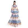 Ropa de mujer para comercio exterior transfronterizo europeo y americano AliExpress Vestido elegante TK entallador con estampado floral y cuello en V