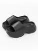 Nuevas Pantuflas de Casa para Mujer Verano 2025 Antideslizantes para el Hogar Sandalias de Tacón Alto con Suela Gruesa Antideslizantes