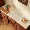 Tapete de Mesa Retro Estilo Americano para Aparador, À Prova d'Água e de Óleo, Tapete Protetor Lavável para Gabinete de TV, Cômoda, Sapateira, Toalha de Mesa à Prova de Poeira