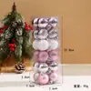 Decorações de Árvore de Natal Transfronteiriças de 4 cm, Conjunto Combinado de 24 Peças, Vários Estilos de Enfeites de Janela de Natal, Atacado do Fabricante