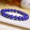 Pulsera de Lapislázuli Natural Mineral Crudo Genuino Grado Cinco Elementos Pulsera Azul Elemento Agua Regalo de Alta Gama para Hombres y Mujeres