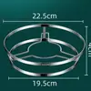 Estante para Ollas de Acero Inoxidable Estante para Cocinar al Vapor Base para Ollas Estante Multifuncional para Ollas Aislante Térmico Anti-Quemaduras Estante de Almacenamiento para Cocina Estante de Almacenamiento Estilo Nuevo