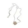 Estilo Coreano Ins Diseño de Nicho Joyería Collar de Perlas de Maíz de Plata de Ley S925 Blanco Fresco Luz de Luna