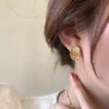Aretes de cristal de champán de alta gama de nicho de mar naranja 2023 nuevos aretes de moda aretes de diseño exquisito