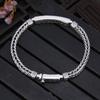 Pulsera Popular Transfronteriza para Hombre 2025 Patrón de Esvástica Retro Tejido de Hueso de Dragón Moda Elegante de Moda Versátil