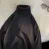 Suéter de color liso para hombre Primavera Otoño Invierno Cálido cuello redondo holgado manga larga camiseta interior simple versátil