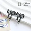 Pingente de Laço Fofo e Simples em Liga Metálica com Gotejamento de Óleo Material para Acessórios de Joias Colar Pulseira Feito à Mão