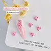 Accesorios para Uñas con Forma de Lazo Estilo Francés Pintados en Spray Tridimensionales Dulces Decoraciones para Uñas Brillantes de Color Sólido Accesorios Metálicos