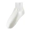 Calcetines Cortos de Algodón Puro Finos para Mujer de Verano Anti-Olor, Calcetines Versátiles sin Costuras para Mujer Postparto, Calcetines de Algodón Blancos para Primavera y Otoño