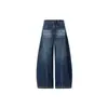 Jeans Vintage Azules Scimitar para Mujer, Nuevo Estilo de Primavera, Tallas Grandes, Cintura Alta, Corte Holgado, Diseño Adelgazante, Pantalones de Pierna Ancha