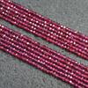 Granate Púrpura Natural Cuentas Sueltas Cuentas de Disco Facetadas Material para Pulsera de Cristal Pulsera Collar DIY Accesorios de Joyería con Cuentas