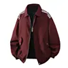 Chaqueta americana retro de moda transfronteriza con solapas para hombre, nueva para primavera y otoño, abrigo casual versátil estilo deportivo universitario