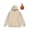 25 Sudaderas con Capucha para Hombre Nuevas de Otoño e Invierno 450 Gramos Tela Polar Compuesta de Peso Pesado Lavada Sudadera con Capucha Chaqueta para Hombre