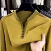 Sudadera para hombre con cuello alto de tres botones, nueva moda otoño 2026, sudadera base versátil de bloques de color casual para hombre, transfronteriza