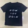 Camiseta Unisex de Verano con Cuello Redondo y Estampado de Letras, Moderna y Única, Top Sencillo de Estilo Americano Hip-Hop Harajuku Tendencia