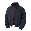 Otoño/Invierno 2026 Nueva Chaqueta Bomber Americana de Calle con Cuello Alto para Hombre Tallas Grandes Moda Chaqueta Corta Casual para Hombre