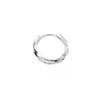 Brincos de prata esterlina S925 para sete pecados capitais, personalidade elegante masculina, estilo frio bonito, sentido avançado, brincos de anel Mobius