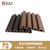 Venta al por mayor del fabricante Paneles decorativos colgantes de pared de madera y plástico para exteriores Cabeza de puerta Pared Segunda generación Madera plástica coextruida Rejilla Paneles Gran Muralla